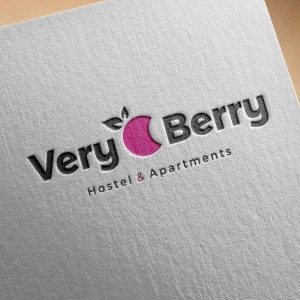 projekt logo dla Very Berry Hostel and Apartments by Stay Creative
