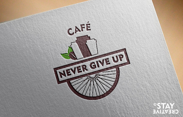 Projektowanie logo Poznań Logo design by Stay Creative for Never Give Up Cafe in London