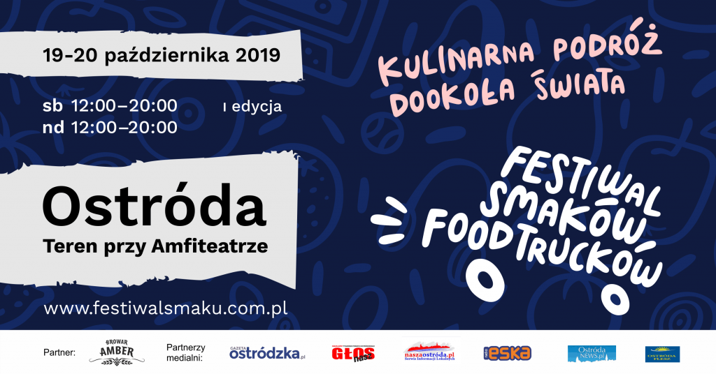 Ostróda FB tło wydarzenia dla Festiwalu Smaków Foodtruckow